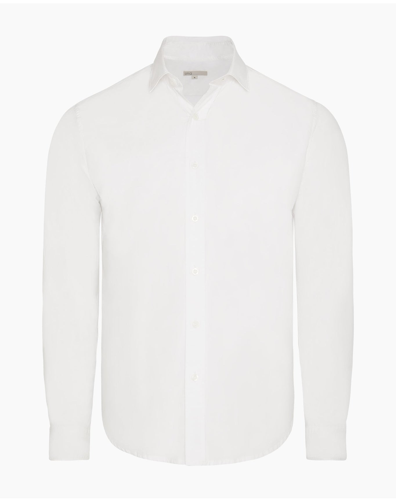 Men | Poplin Long Sleeve Button Down Shirt | White