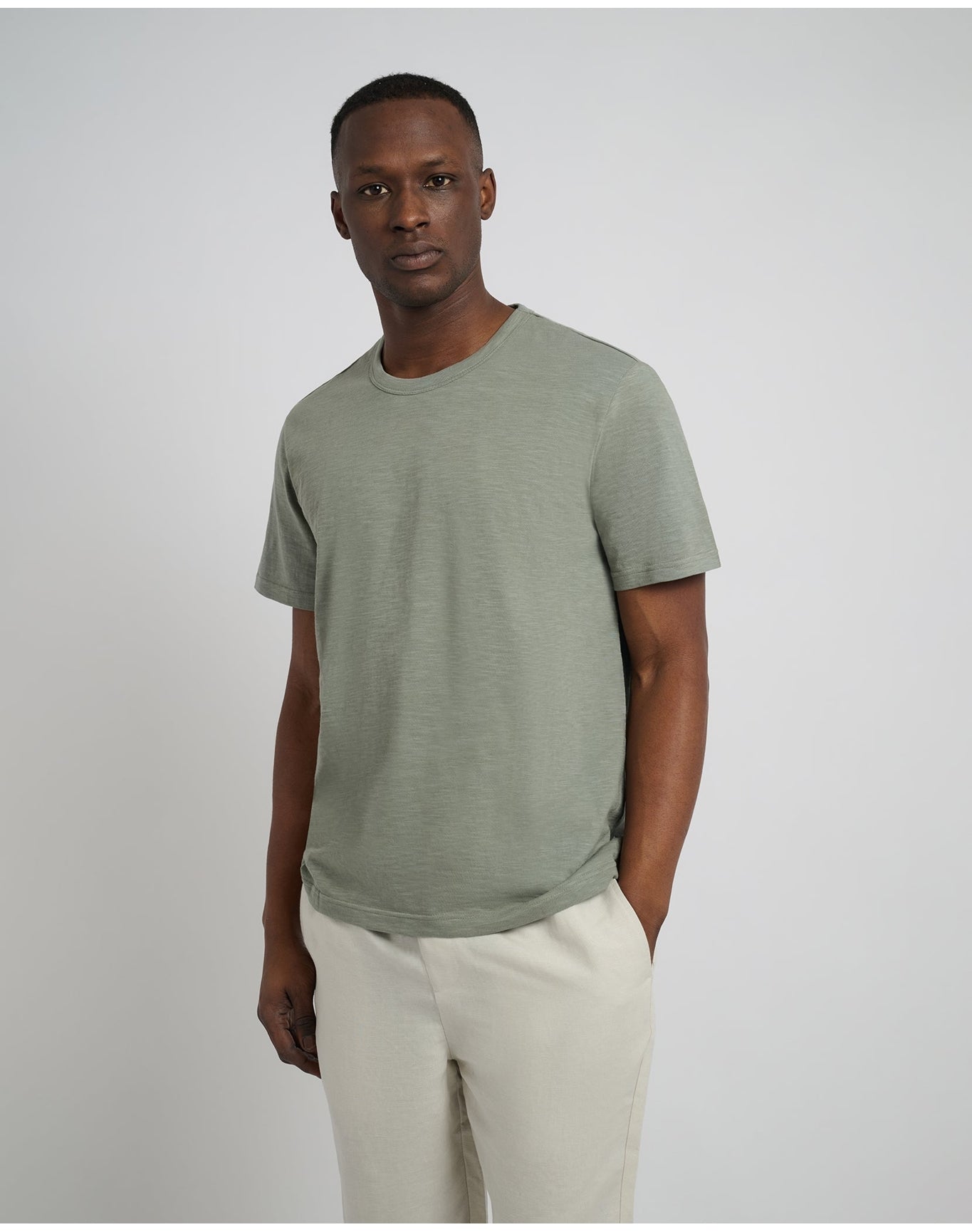 Men | Slub Tee | Agave