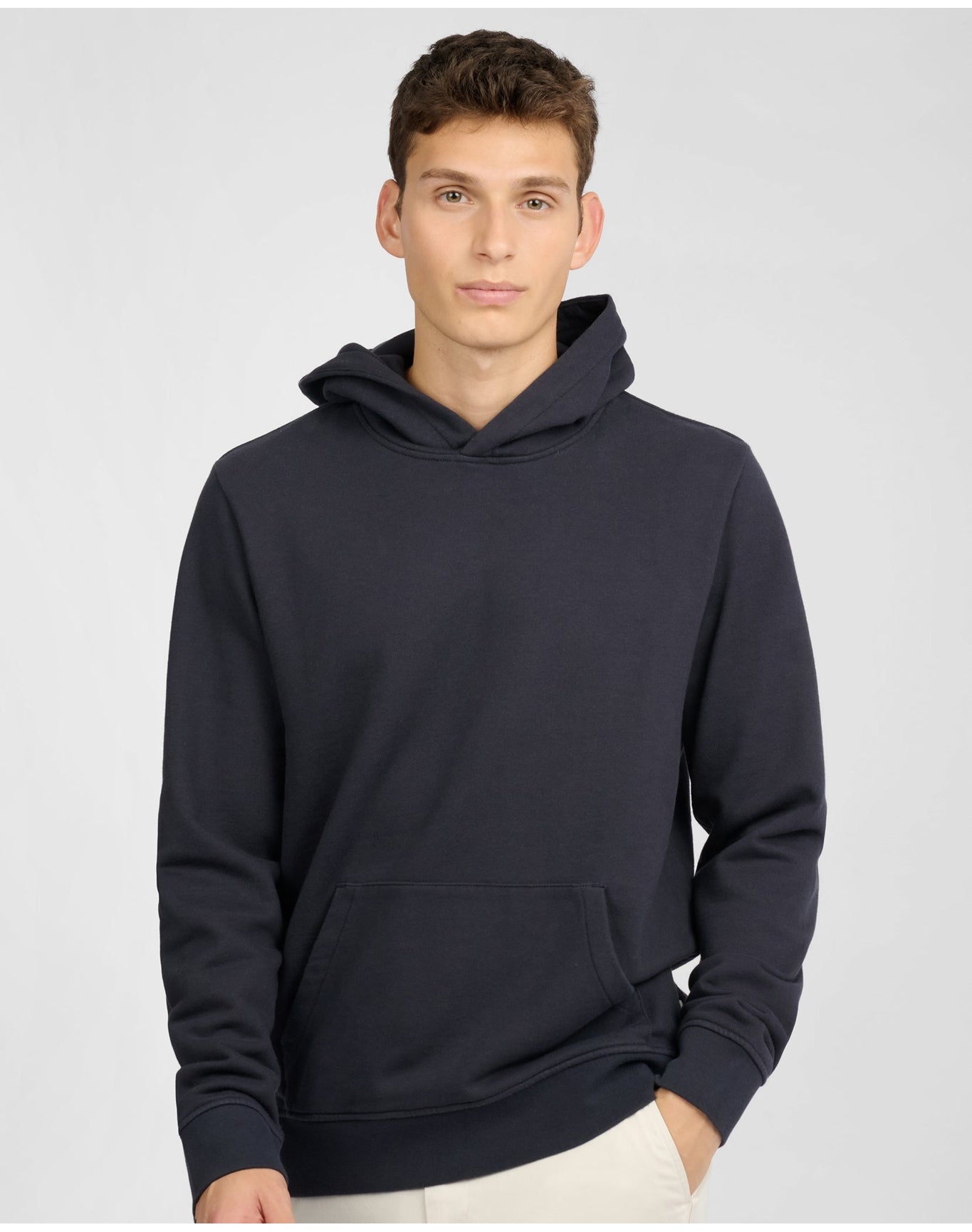 Men | Stretch Terry Pullover Hoodie | Midnight