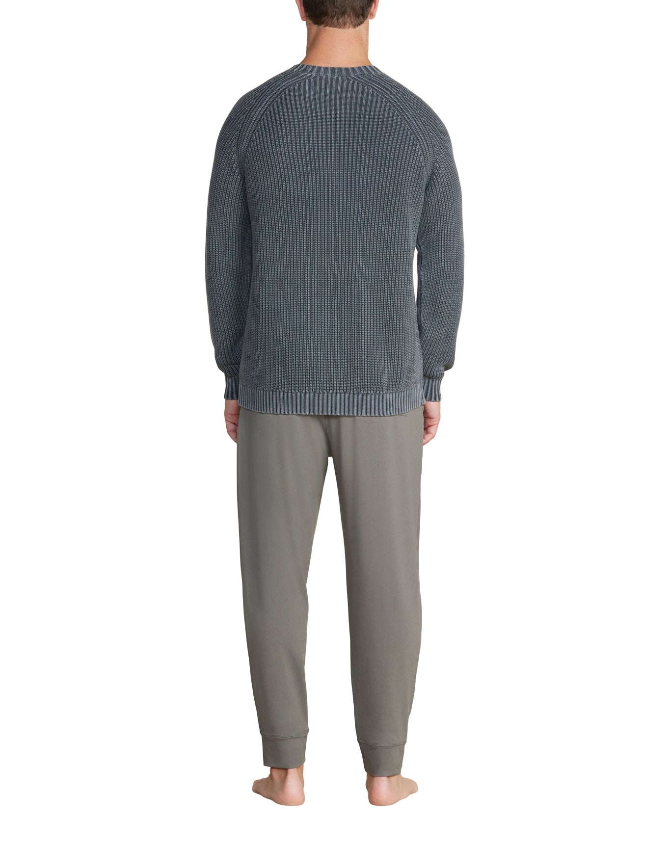 Men | Sunbleached Ribbed Pullover | Coal