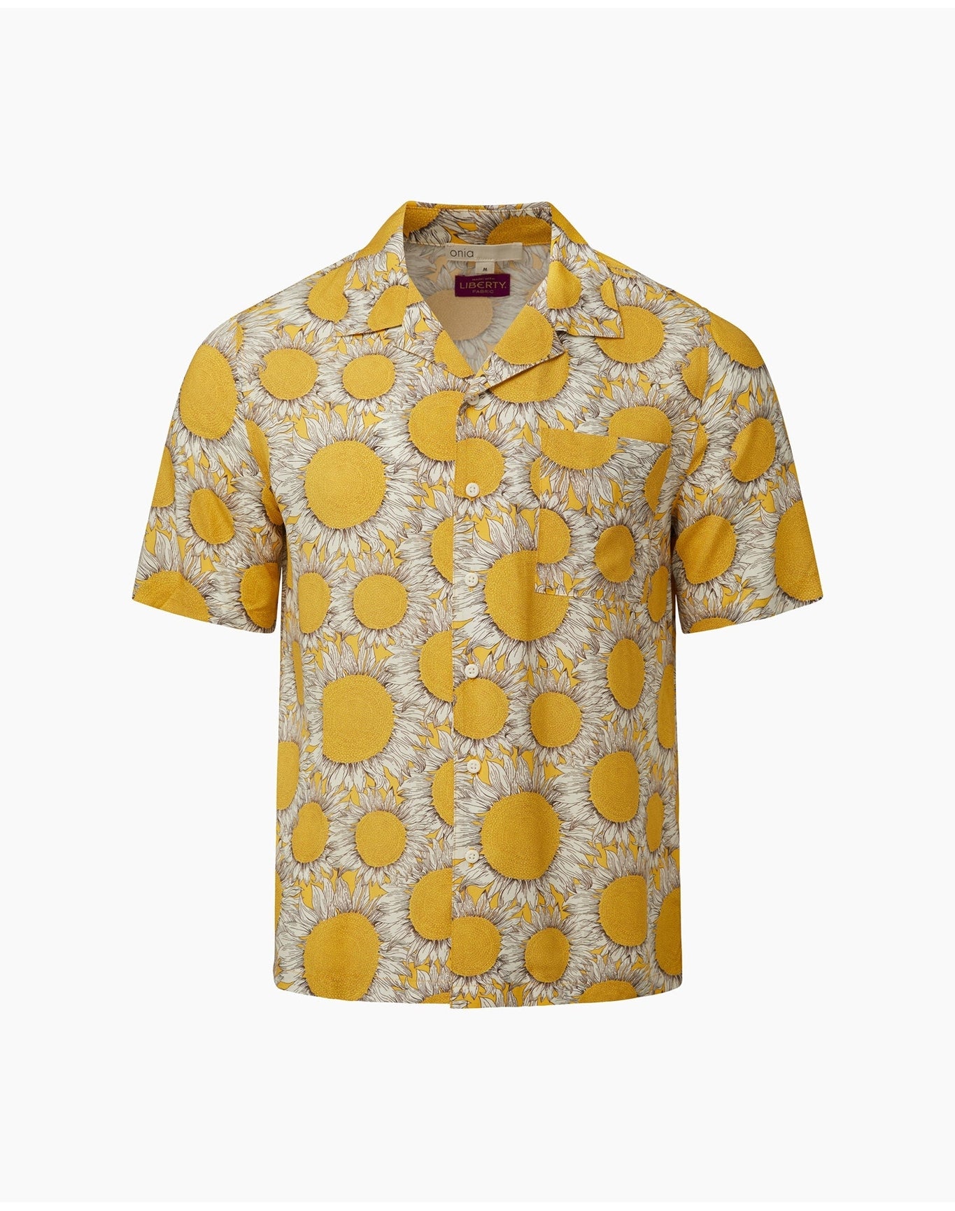 Men | Viscose Vacation Shirt | Yellow