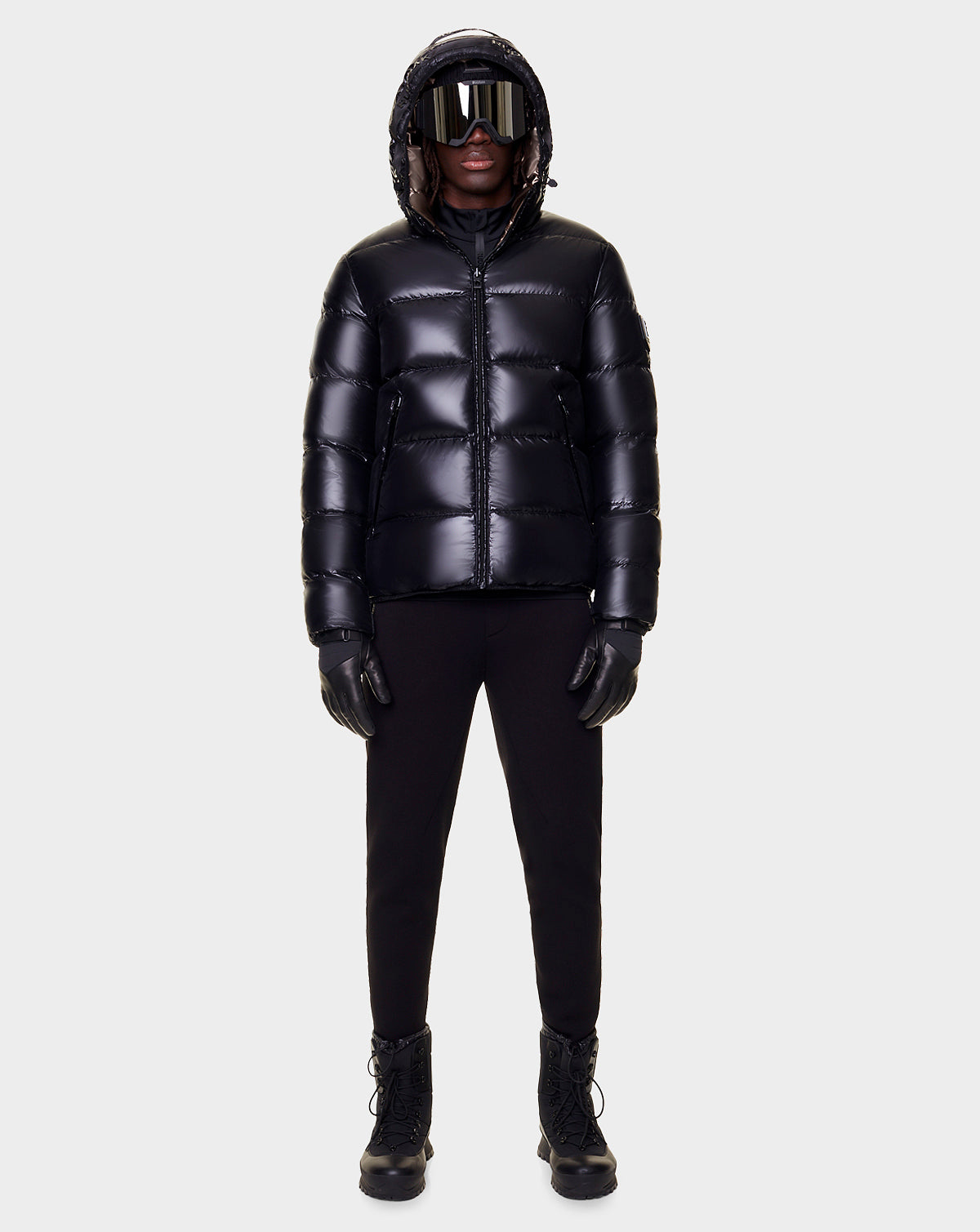 Men | CARTER Reversible Down Puffer | Metallic Chocolate