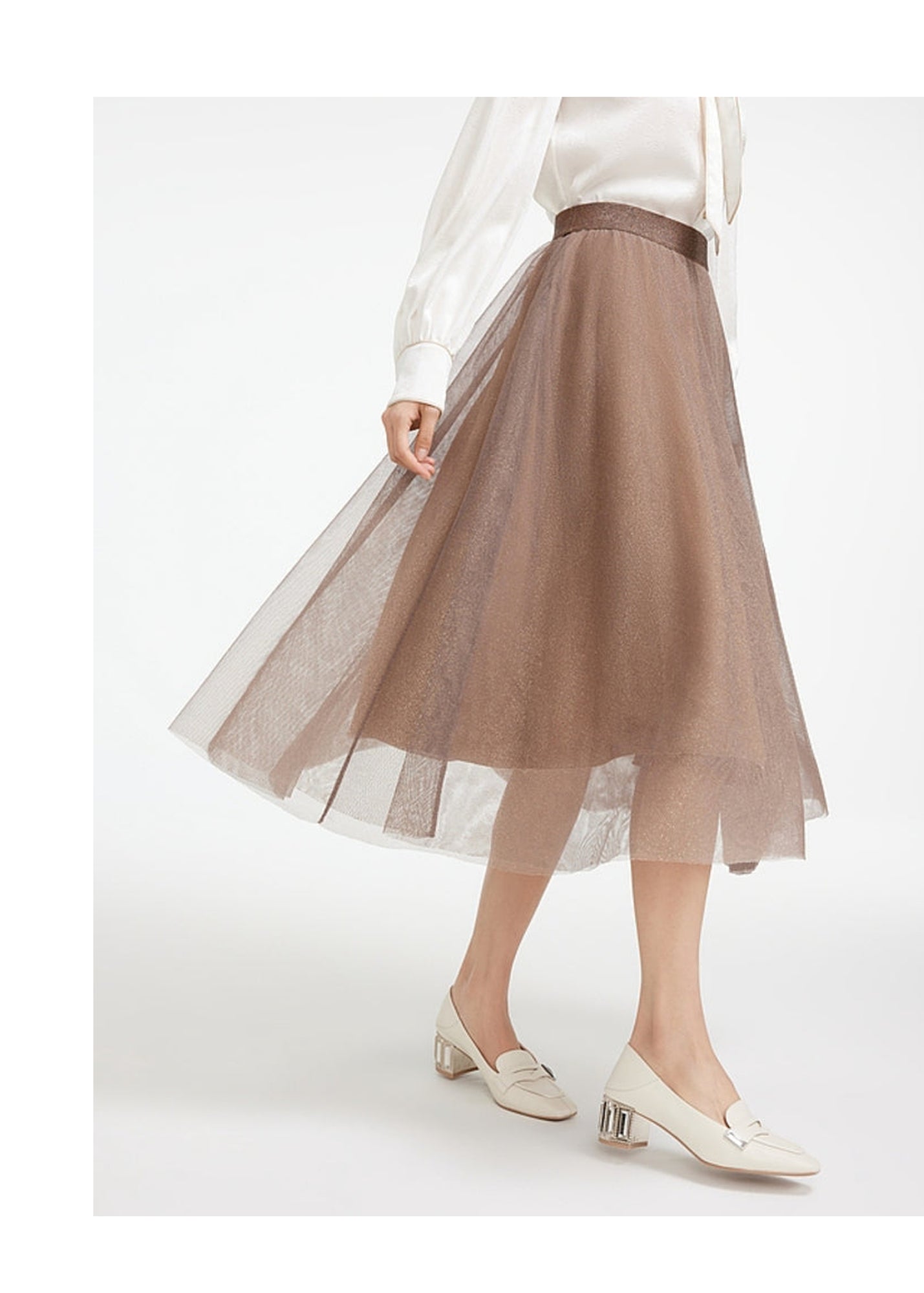 Mesh Fairy Skirt | Brown