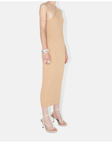 Metallic Rhea Cami Dress | Beige