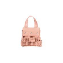 Micro Bag-Peach-Front-WickerWings-WickerHandbag-RattanBag-Handbag-Bag-BlackBag-ShoulderBagForWomen-BlackShoulder-Bag-StrawBag-EcoFriendlyPurses-BeachBag-HolidayBag-Purse-Tote-Satchel