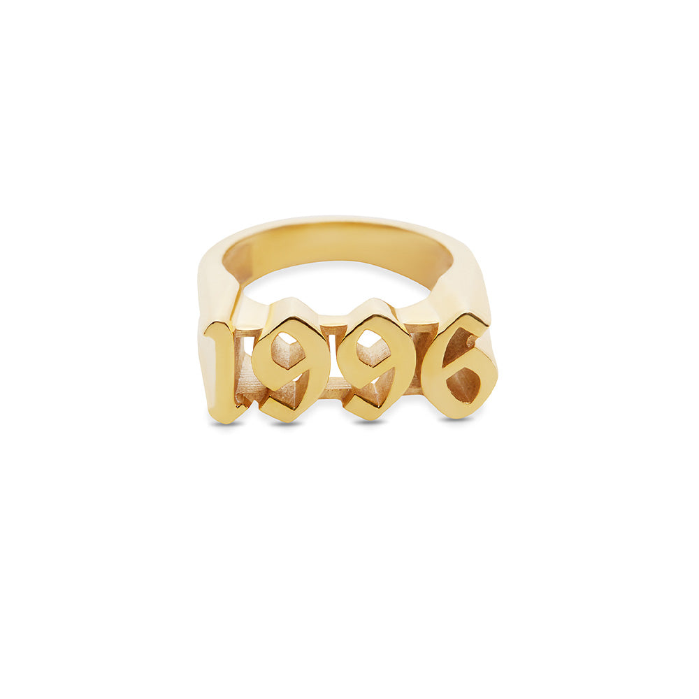 The Old English Year Ring | 18KT Gold Vermeil