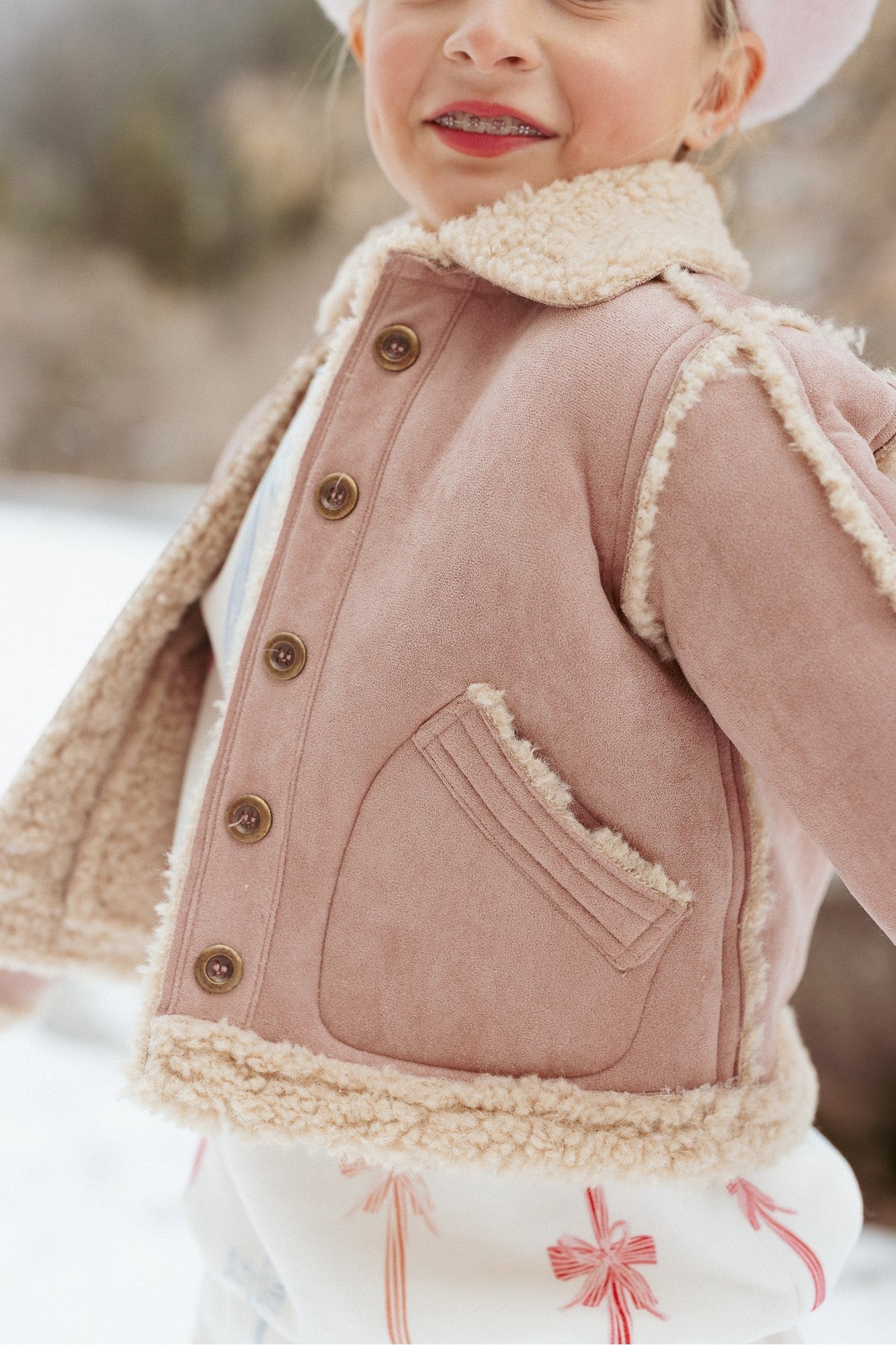 Girls | Mini Blush Coat | Pink