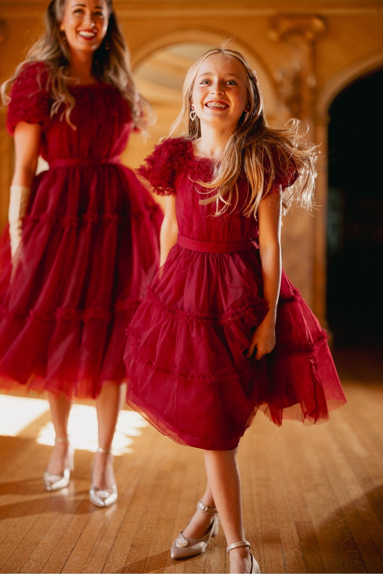 Girls | Mini Eclair Dress | Red