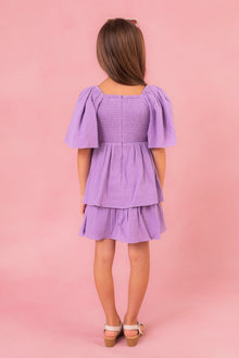 Girls | Mini Iris Dress | Purple