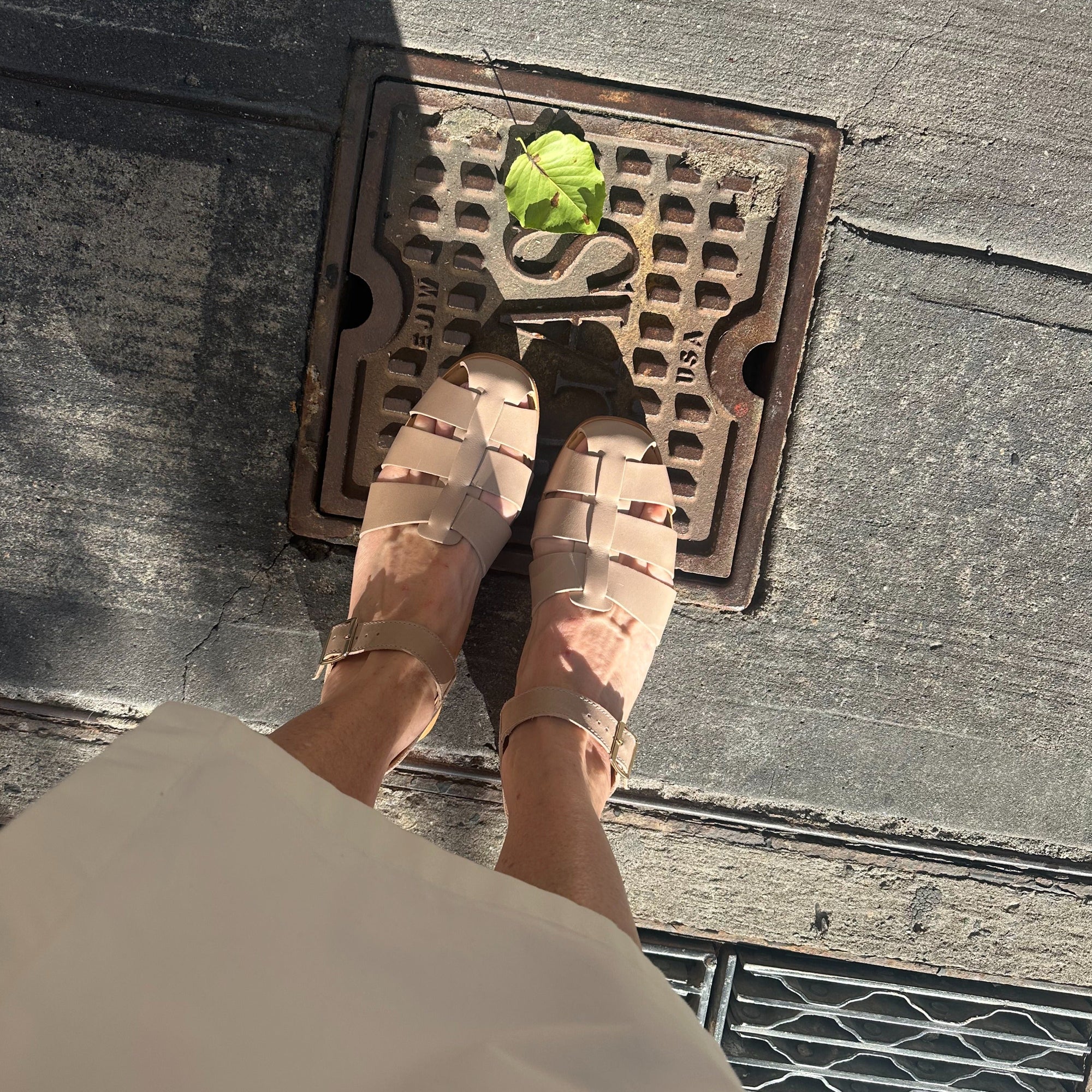 Womens | Mira Fisherman Sandal | Greige