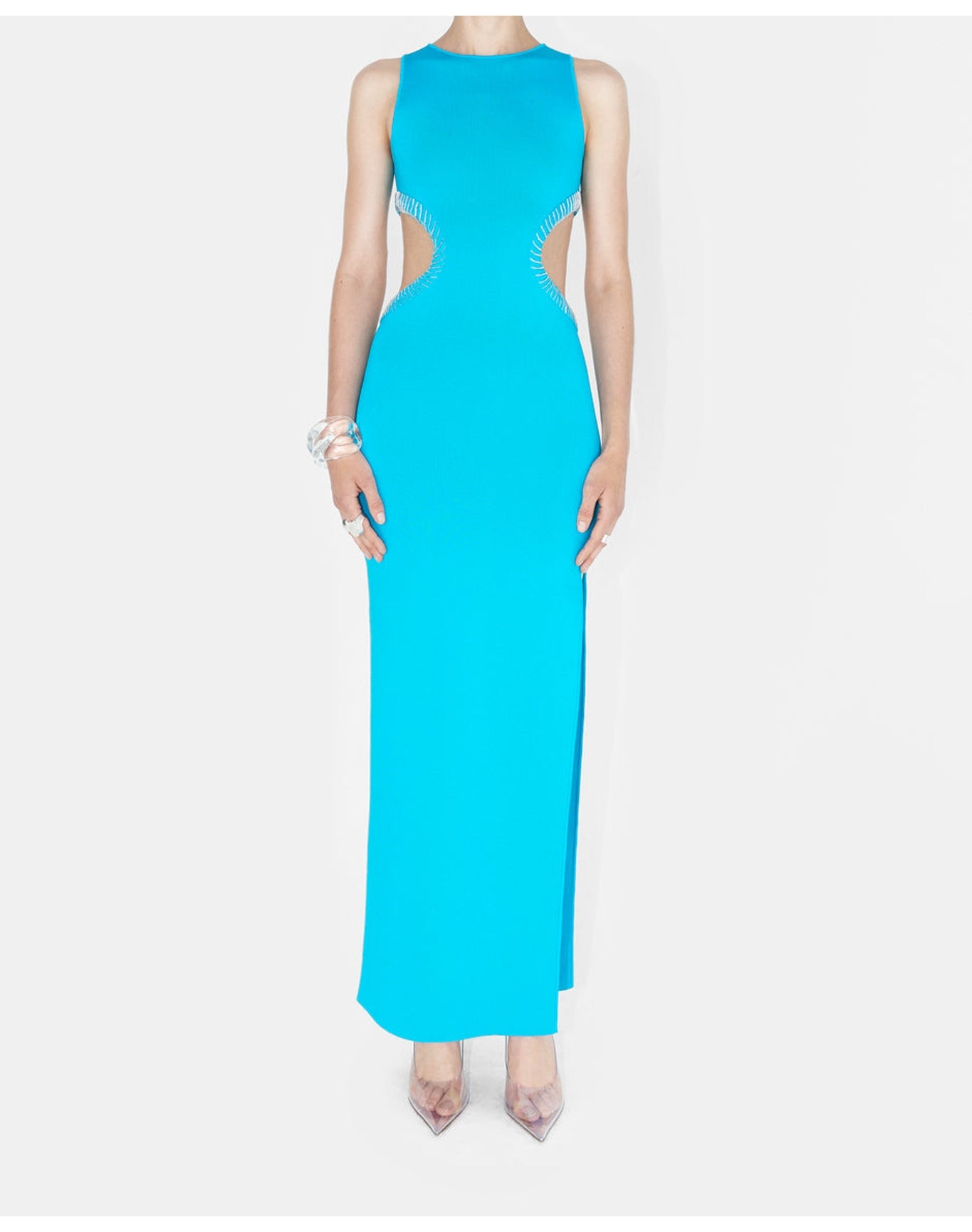 Mirrored Luna Dress | Turquoise