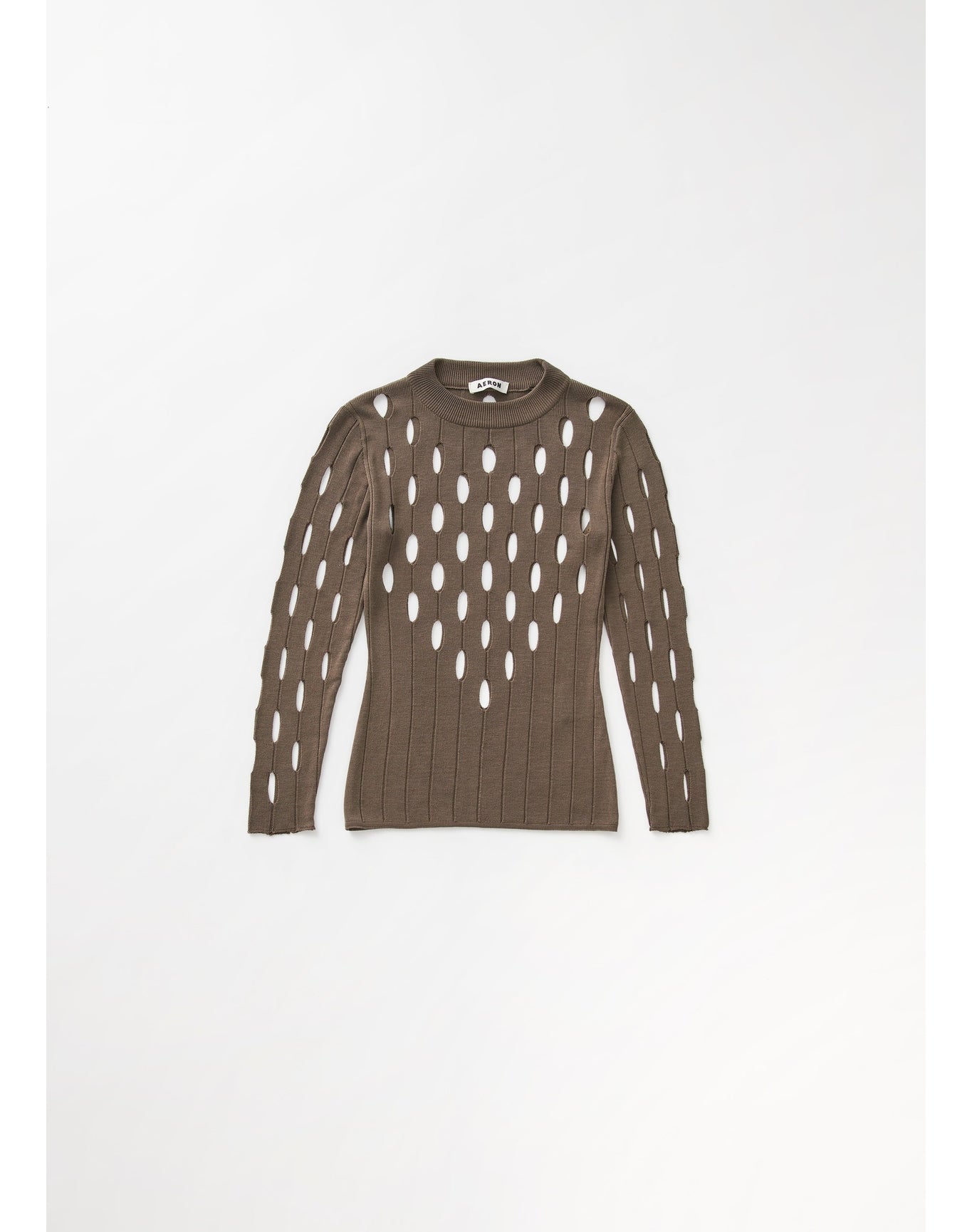 Misty | Cut-Out Longsleeve Top | Bronze