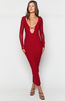 Monni Maxi Dress | Red