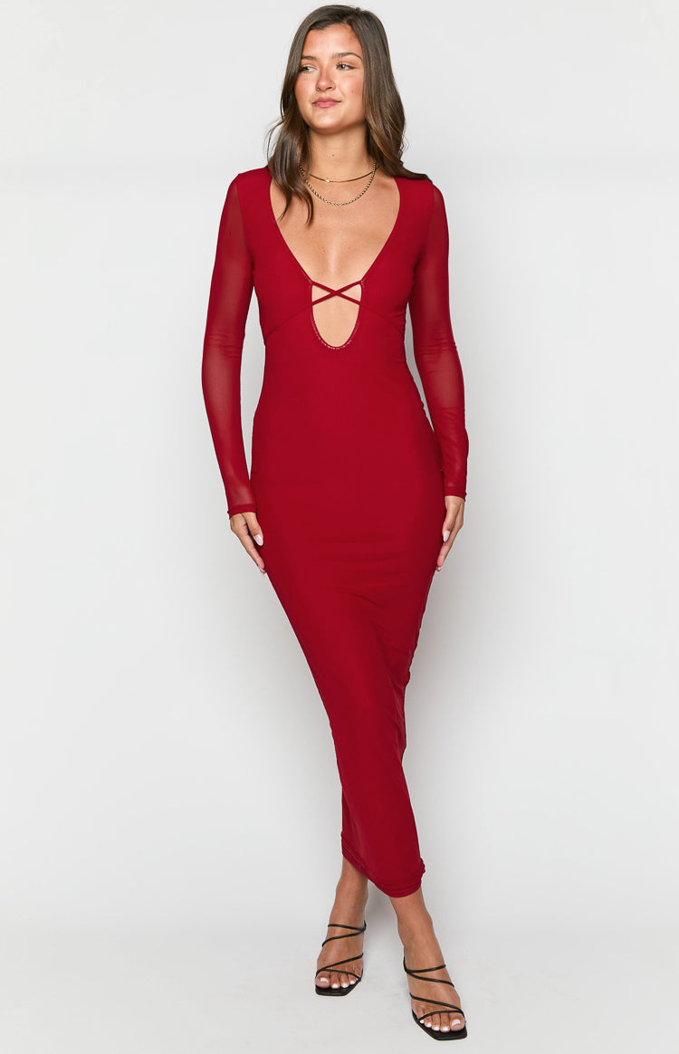 Monni Maxi Dress | Red