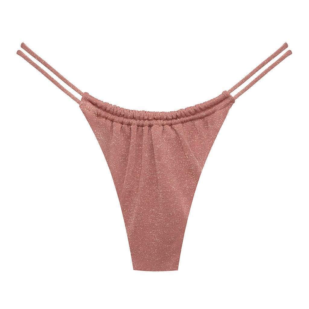 Brasil Bikini Bottom | Mauve Sparkle