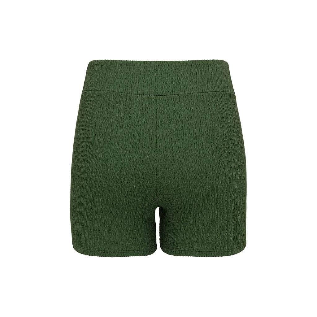 Classic Bike Short | Olive Micro Scrunch