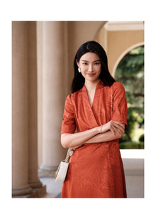 Mulberry Silk Dress | Orange
