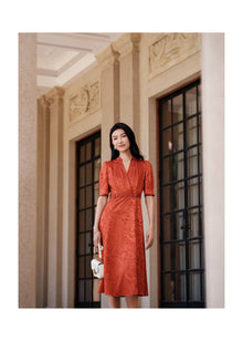 Mulberry Silk Dress | Orange