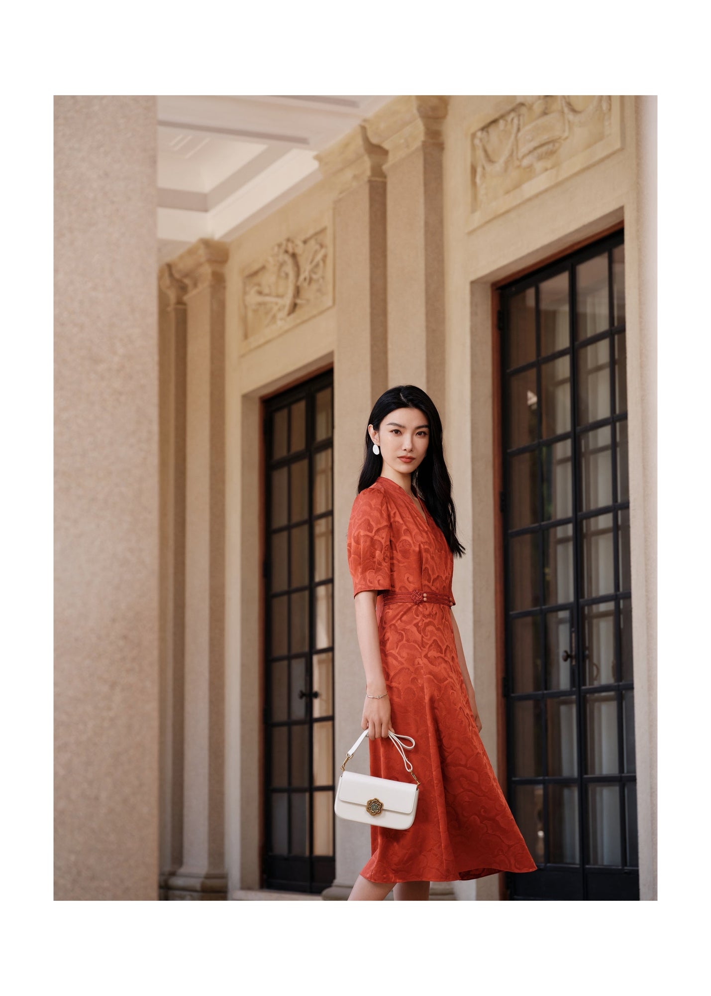Mulberry Silk Dress | Orange
