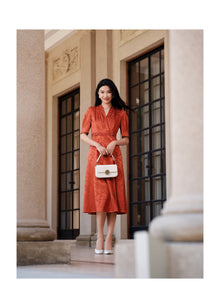 Mulberry Silk Dress | Orange