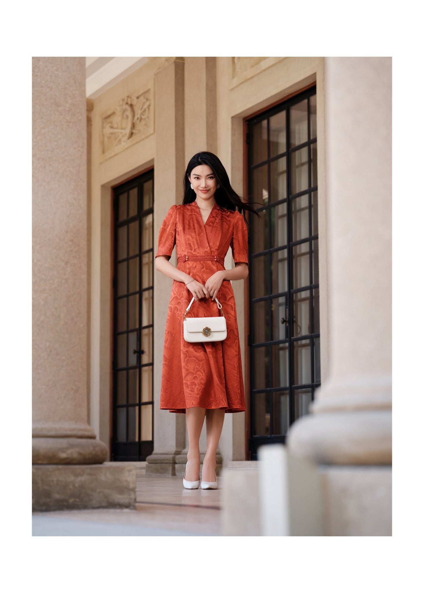 Mulberry Silk Dress | Orange