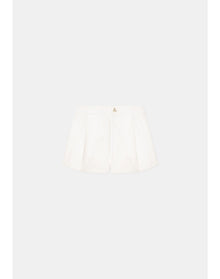 Muriel | High Waisted Shorts | White