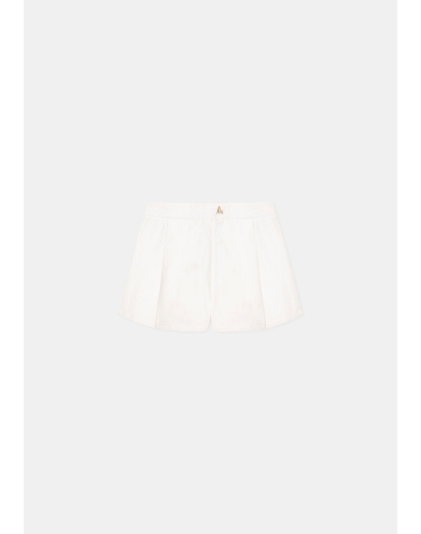 Muriel | High Waisted Shorts | White