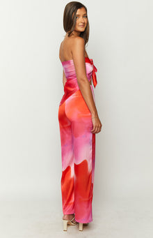 Mykonos Print Pants | Pink