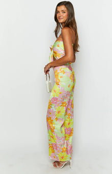 Mykonos Floral Pants | Yellow