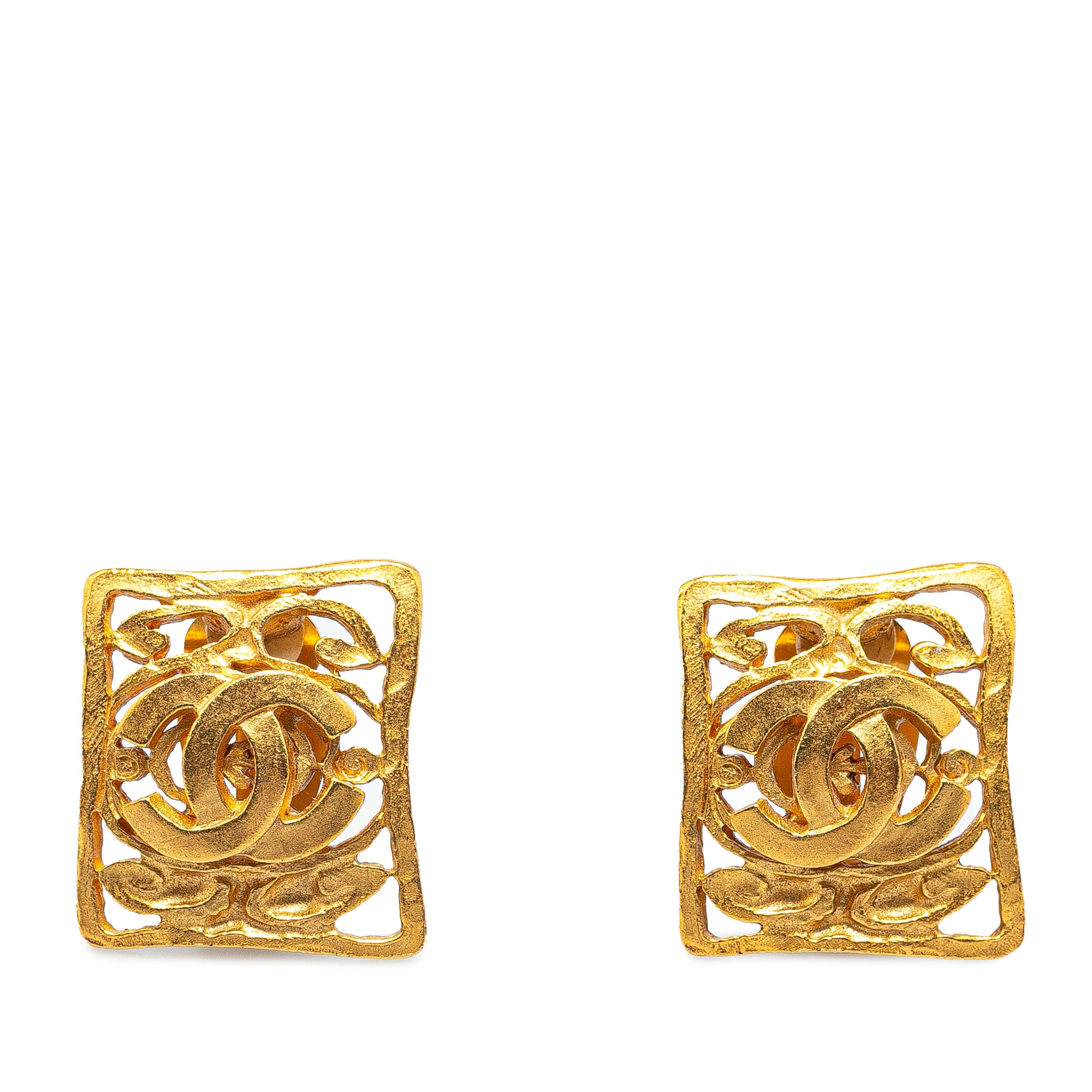 Chanel Pre-Owned Gold Plated CC Clip-On Earrings | Women | Gold (V3)