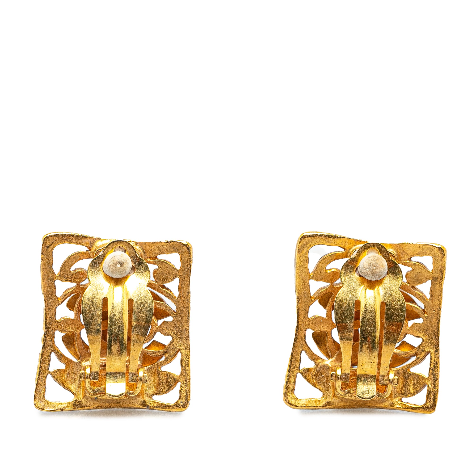 Chanel Pre-Owned Gold Plated CC Clip-On Earrings | Women | Gold (V3)