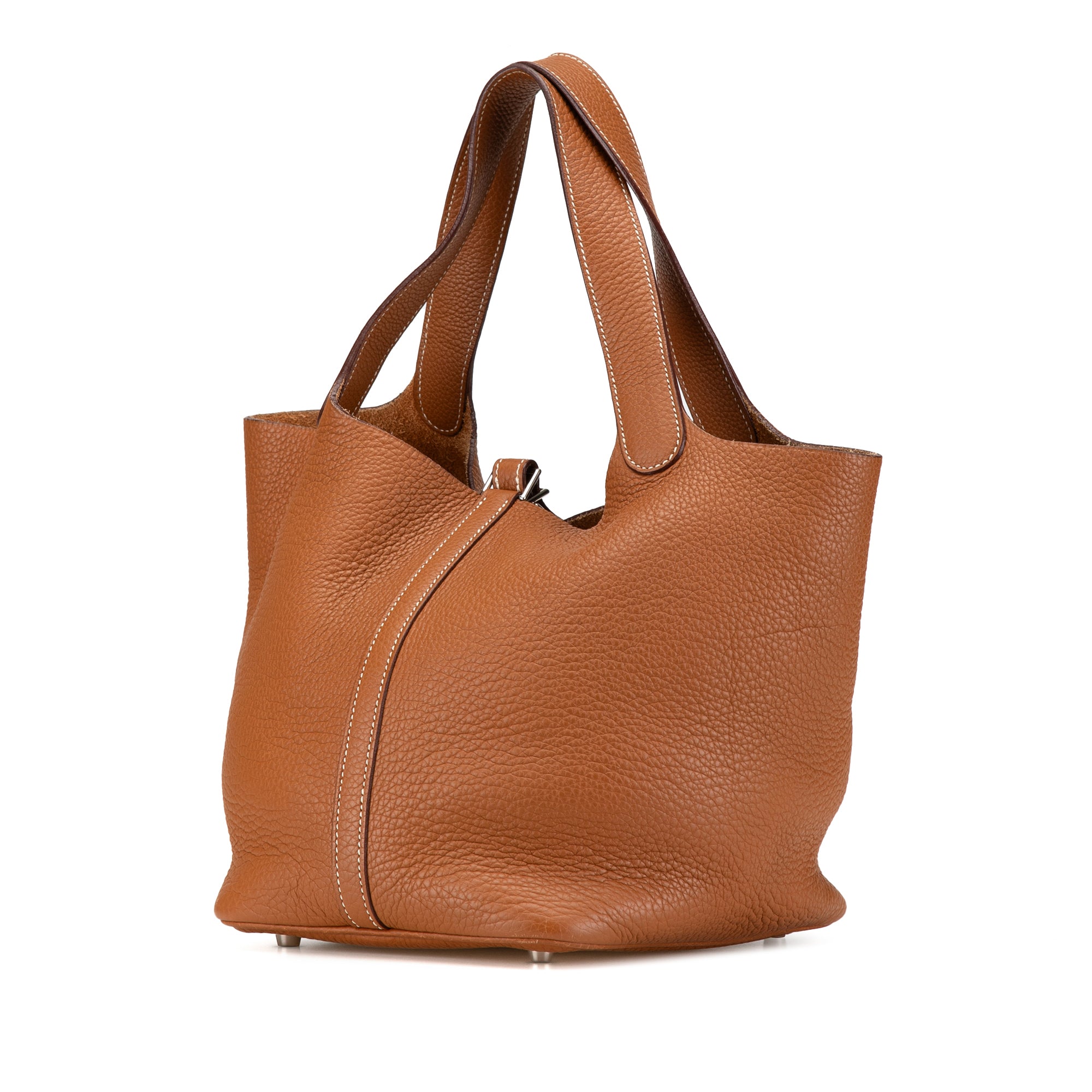 Hermes | Pre-Owned Clemence Picotin 22 | Brown/Camel
