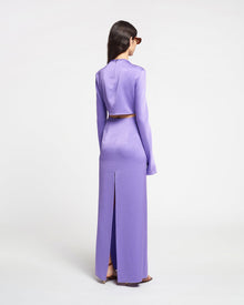 Bonno Cut-Out Crisp-Satin Maxi Dress | Iris