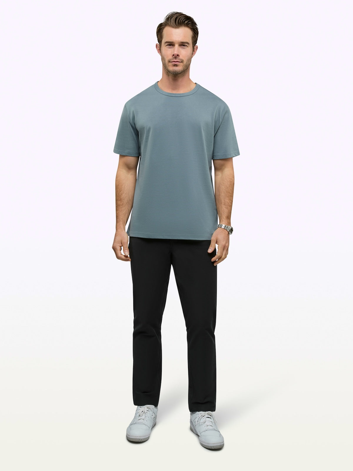 Mens | Overtime Relaxed-Fit Oversized Tee | Naples Blue