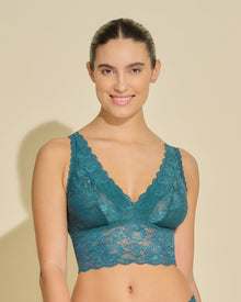 Green Bralette - Never Say Never Plungie Longline Bralette