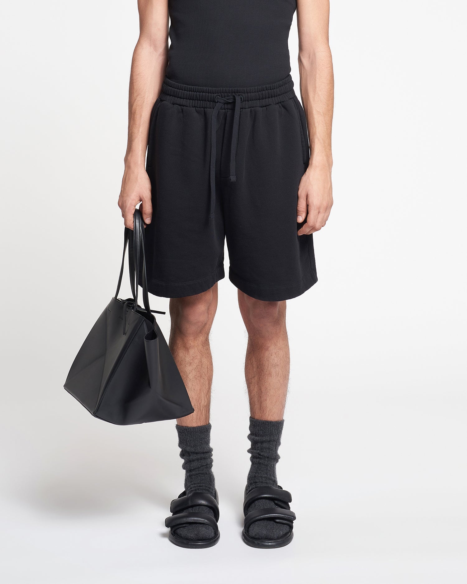 Doxxi Organically Grown Cotton Shorts | Black