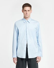 Mens | Kaleb Upcycled Light Poplin Shirt | Sky Blue