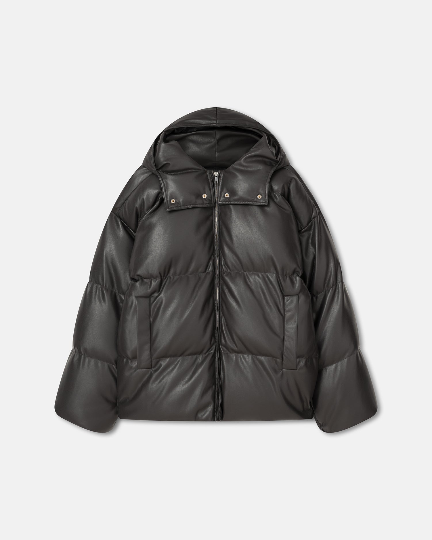 Vili Okobor Alt-Leather Puffer Jacket | Midnight Green