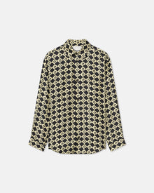 Sebas Printed Silk-Twill Shirt | Diamond Check