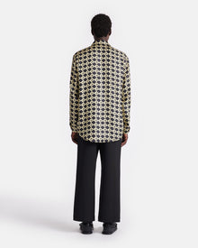 Sebas Printed Silk-Twill Shirt | Diamond Check