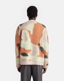 Nessin Brushed-Alpaca Cardigan | Smudged Graffiti