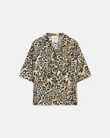 Mens | Maxton Printed Twill-Silk Shirt | Leopard