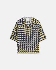 Maxton Printed Silk-Twill Shirt | Diamond Check