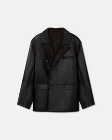 Andro Bonded Shearing Blazer | Black/Brown