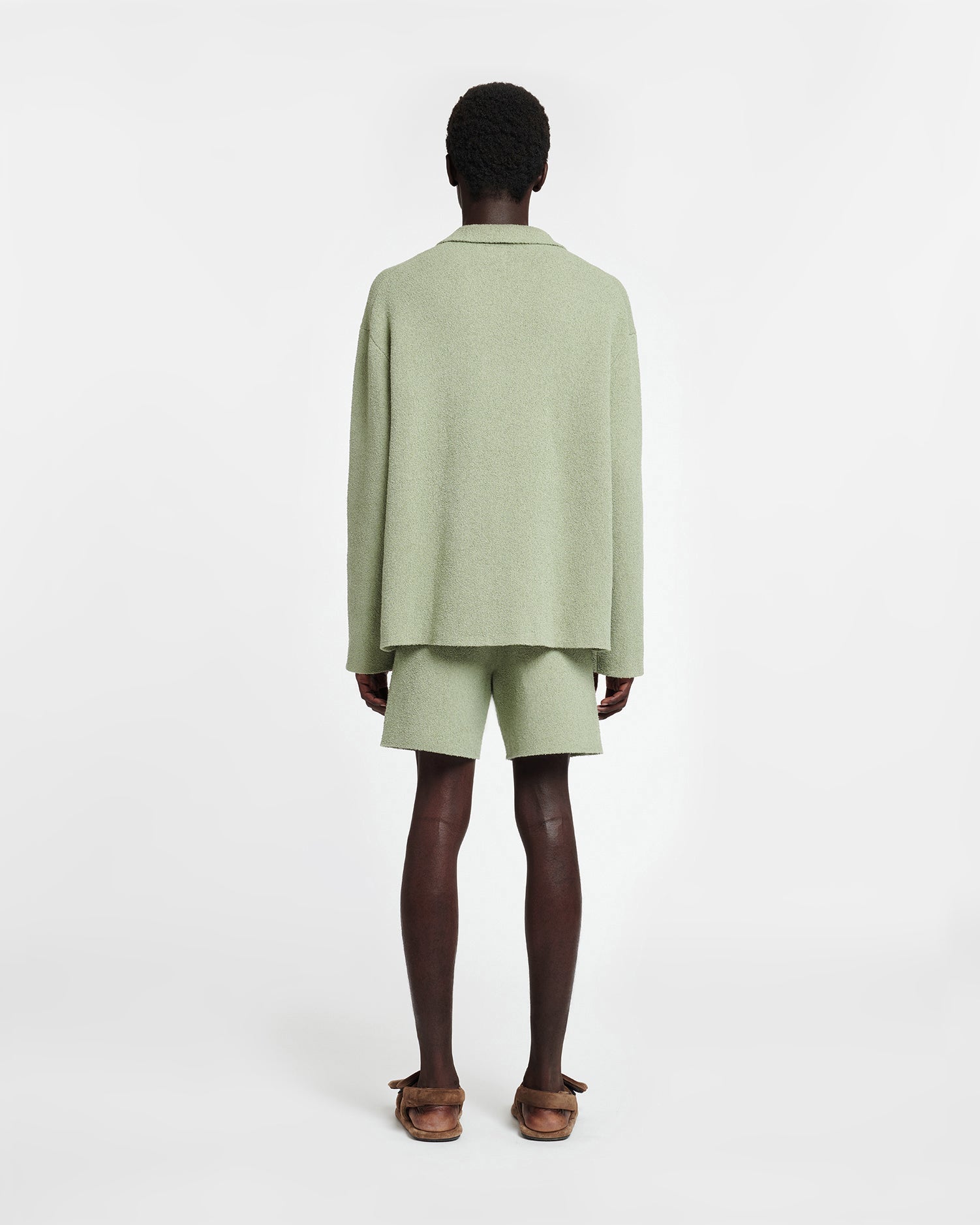 Walter Terry-Knit Shorts | Faded Sage