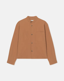 Abbas Washed-Calico Shirt | Rust