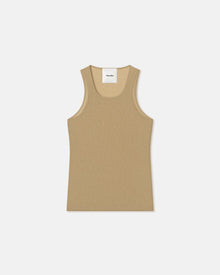 Levon Mesh-Jersey Tank Top | Pale Olive