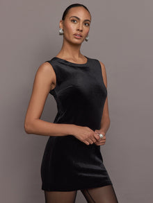 Norma Kamali | Sleeveless Mini Dress | Black