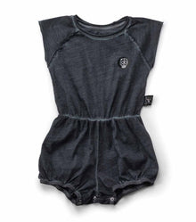 Kid | Dyed Yoga Overall | Dyed Graphite