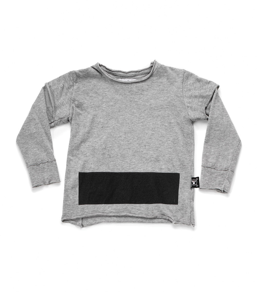 Kid | Stripe Shirt | Heather Grey